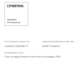 Aggiornamento tecniche di montaggio 2025