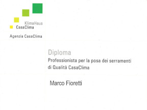2&deg; livello CasaClima nella posa del serramento
