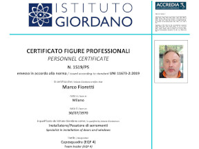 Installatore / Posatore di serramenti - Caposquadra