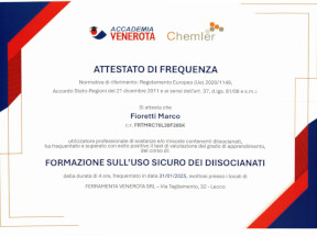 Formazione sull'uso sicuro dei diisocianati