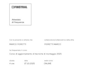 Aggiornamento tecniche di montaggio 2025