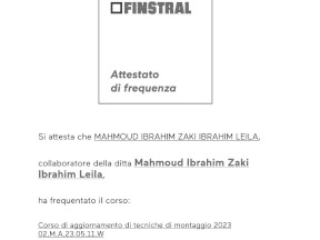 Aggiornamento tecniche di montaggio 2023