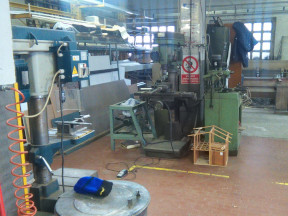 L'officina nella sede di Marco Fioretti