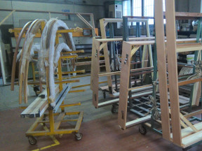 L'officina nella sede di Marco Fioretti