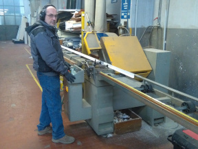 L'officina nella sede di Marco Fioretti