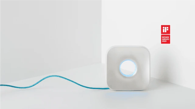 Fybra Home è il dispositivo italiano che ti permette di monitorare costantemente la qualità dell'aria dell'ambiente