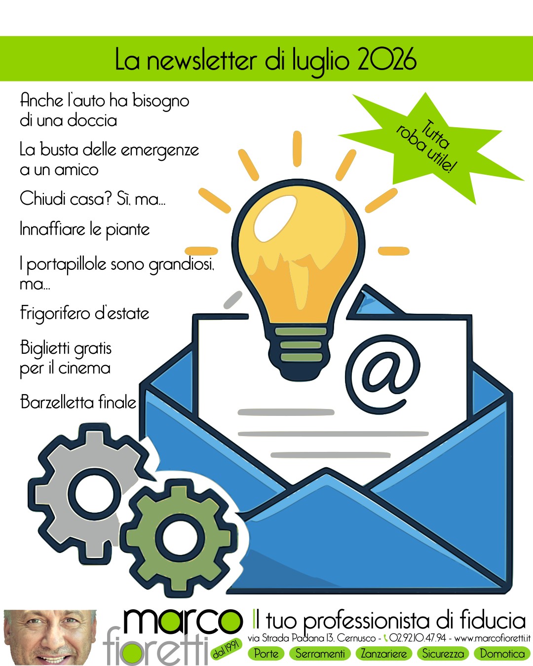 Newsletter di luglio 2026